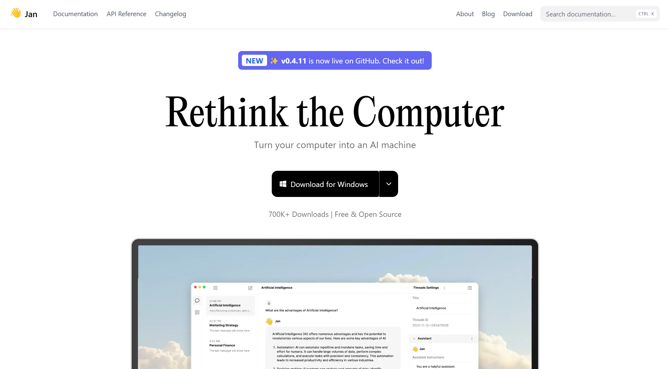 Screenshot Site LM Studio