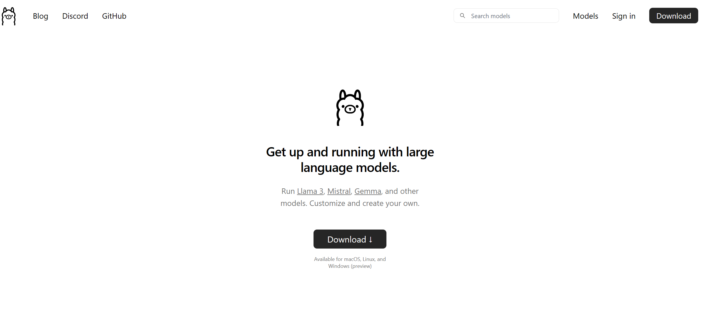 Screenshot Site LM Studio